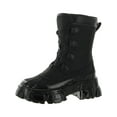 thumbnail image 1 of Steve Madden Womens Trench Leather Lace Up Combat & Lace-up Boots, 1 of 3