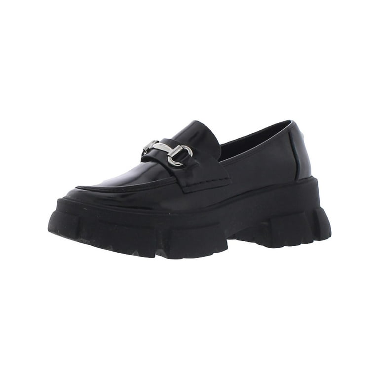 Steve madden deals black flatforms