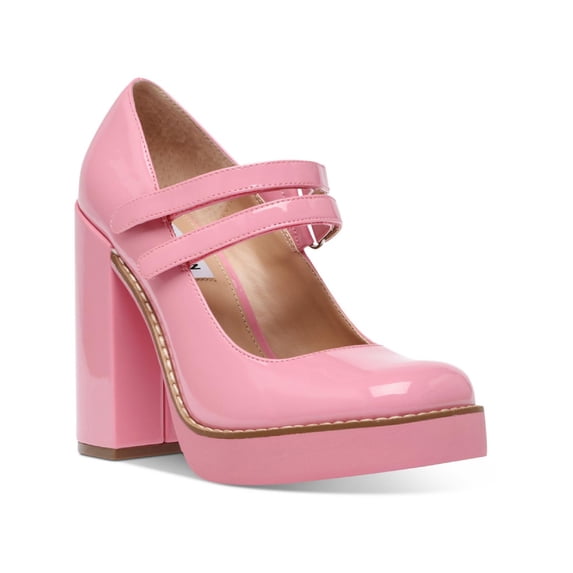 Steve Madden Womens Twice Patent Leather Platform Heels