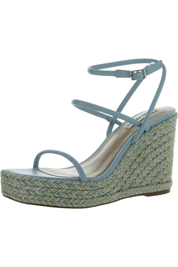 Womens UNIFY Faux Leather Wedge Platform Sandals