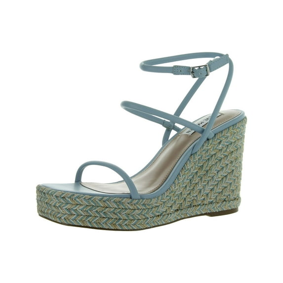 Steve Madden Womens UNIFY Faux Leather Wedge Platform Sandals