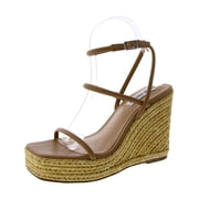 Steve Madden Womens UNIFY Faux Leather Wedge Platform Sandals