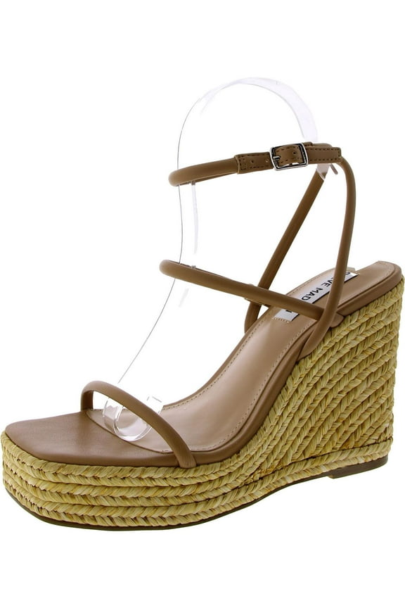 Womens UNIFY Faux Leather Wedge Platform Sandals