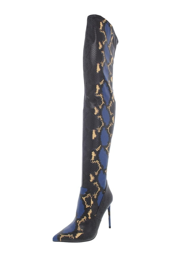Vava Women's Boots Blue Snake Size 6 M