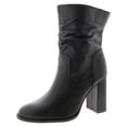thumbnail image 1 of Steve Madden Vector VECT01S1 Bootie Women 8 Black Leather Mid-Calf Boot JOBB1231, 1 of 5