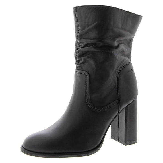 Steve Madden Vector VECT01S1 Bootie Women 8 Black Leather Mid-Calf Boot JOBB1231