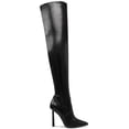 thumbnail image 1 of Steve Madden Womens Vivee Faux Leather Evening Over-The-Knee Boots, 1 of 3