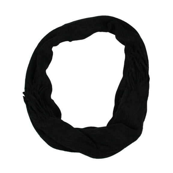 Steve Madden Womens Winter Blanket Wrap Muffler Scarf Black O/S