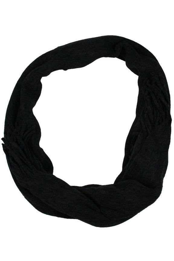 Womens Winter Blanket Wrap Muffler Scarf Black O/S