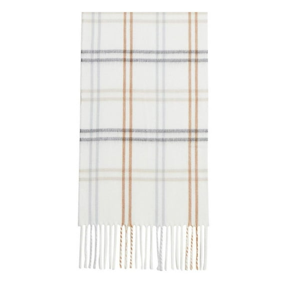 Steve Madden Womens Winter Mid-Weight Muffler Scarf Ivory O/S