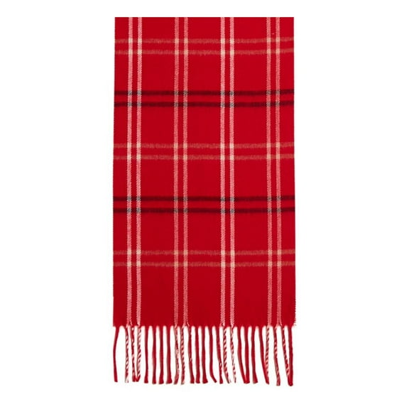 Steve Madden Womens Winter Mid-Weight Muffler Scarf Red O/S