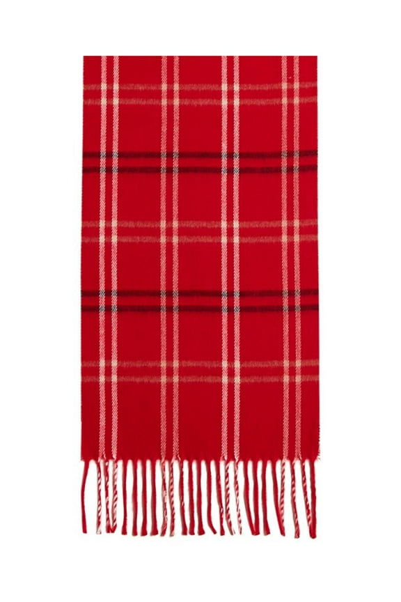 Womens Winter Mid-Weight Muffler Scarf Red O/S