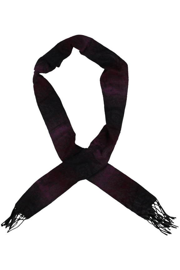 Womens Winter Ombre Muffler Scarf Purple O/S