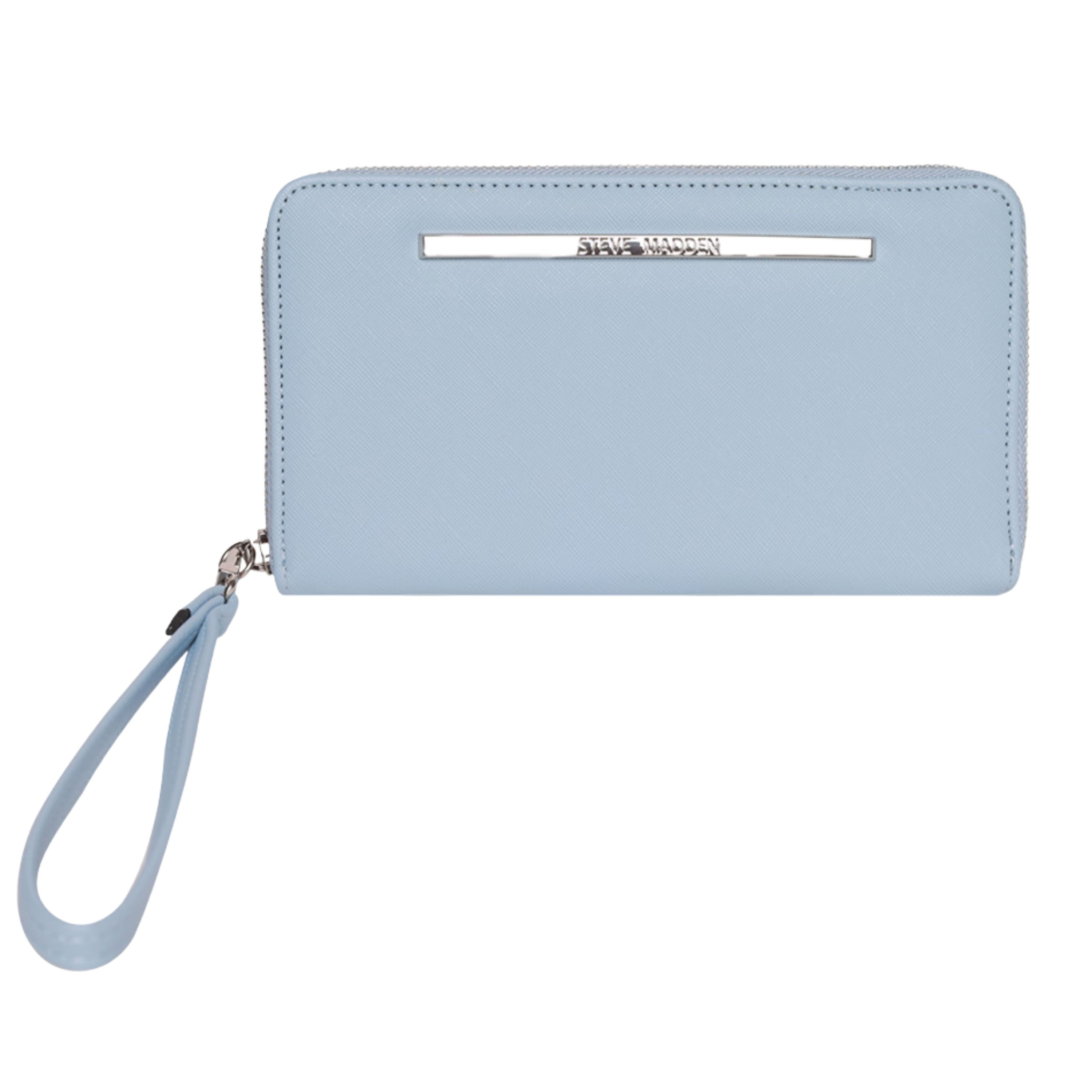 Steve Madden Bchelsea Wristlet (Camel) Steve Madden Wristlet Wallet for Women, Zip Around Leather-Look