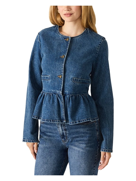 womens Abigale Blazer, xs, Navy