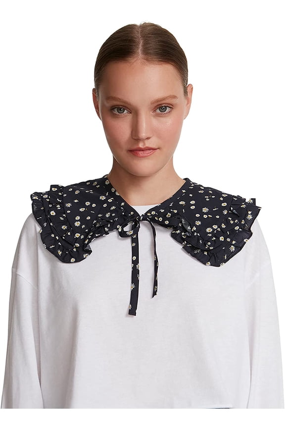 womens Steve Madden Floral Collar One Size Fits Most White