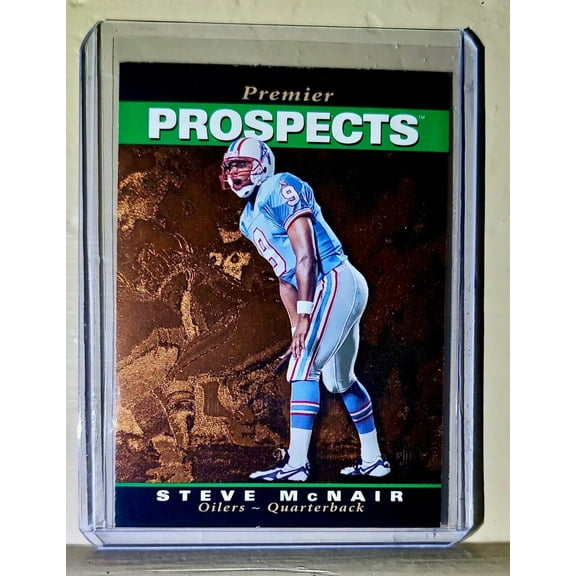 Steve McNair 1995 Upper Deck Premier Prospects #3 NFL Rookie Card Oilers