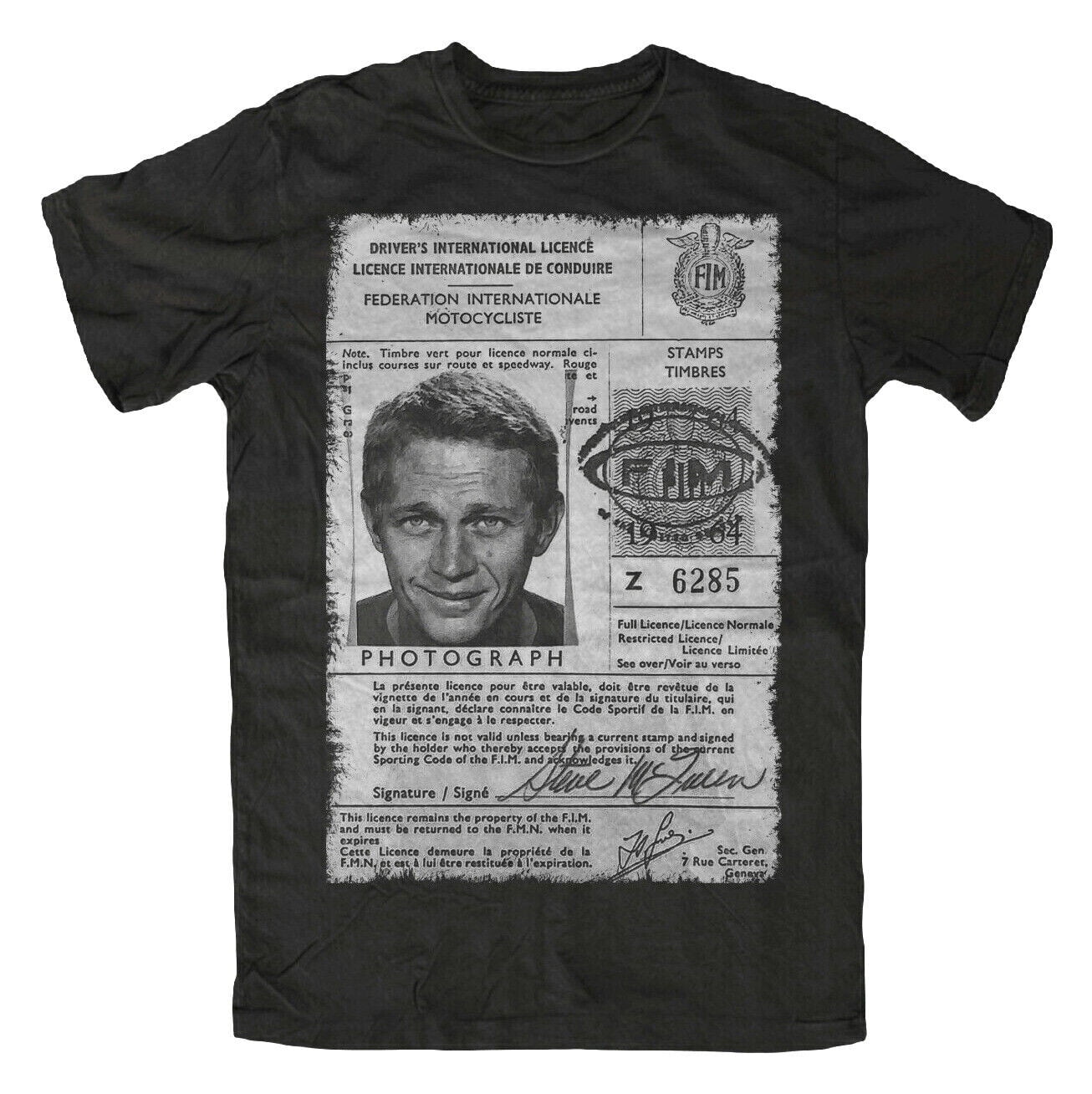 Steve McQueen Driver License T-Shirt Racing Bulitt Legende Kult Le Mans ... Remembering Chad McQueen: The Legacy of a Karate Kid Star Steve McQueen Driver License T-Shirt Racing Bulitt Legende Kult Le Mans ...