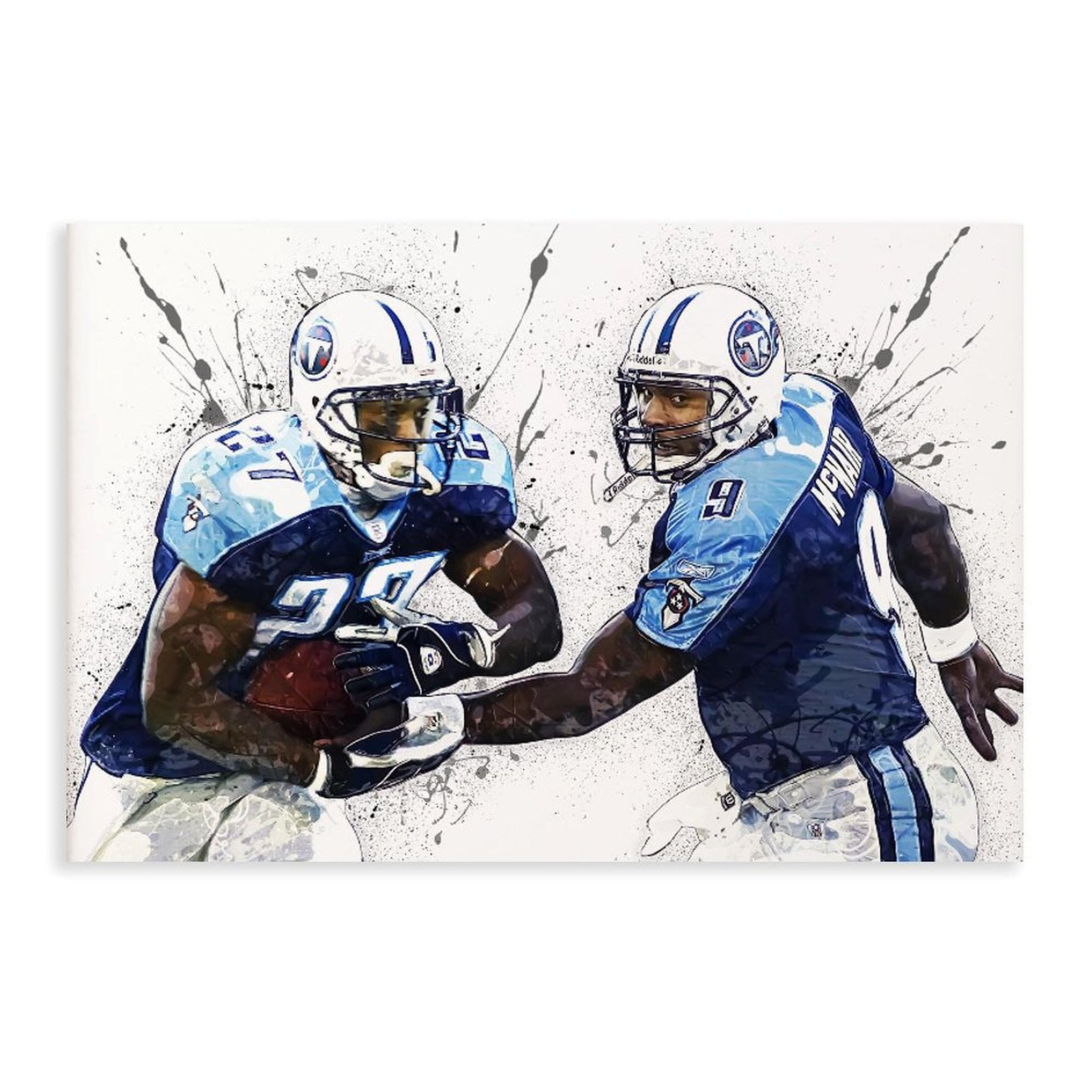Steve Mcnair Eddie George, Football Players, Canvas Football Poster ...