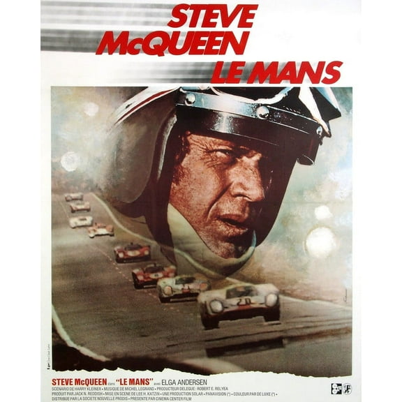 Steve Mcqueen 24x36 Movie Poster HD Aluminum Wall Art Rare Poster Art from Le Mans