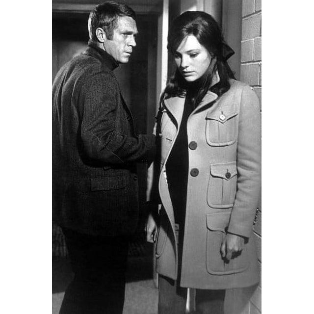 Steve Mcqueen and Jacqueline Bisset in Bullitt 24x36 Poster in