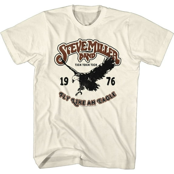Steve Miller Band Tick Tock Tick Natural Adult T-Shirt