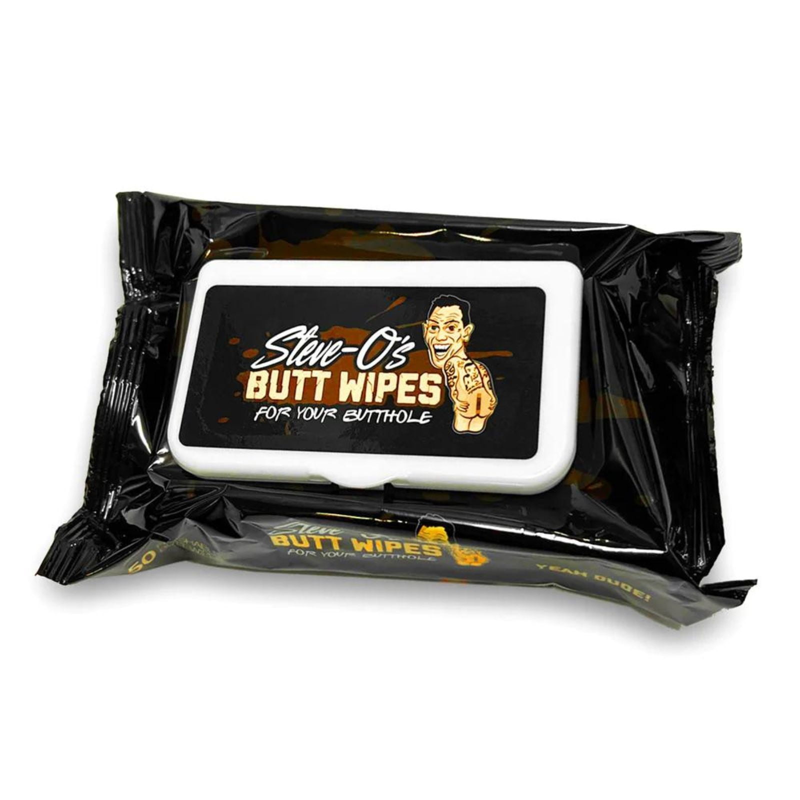 SteveO's Butt Wipes for Your Butthole PlantBased, Flushable Wet Wipes with Aloe Vera
