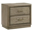 thumbnail image 1 of Steve Silver 2-Drawer NightstandExpertly crafted from oak veneers, solid Asian hardwoods, 1 of 8