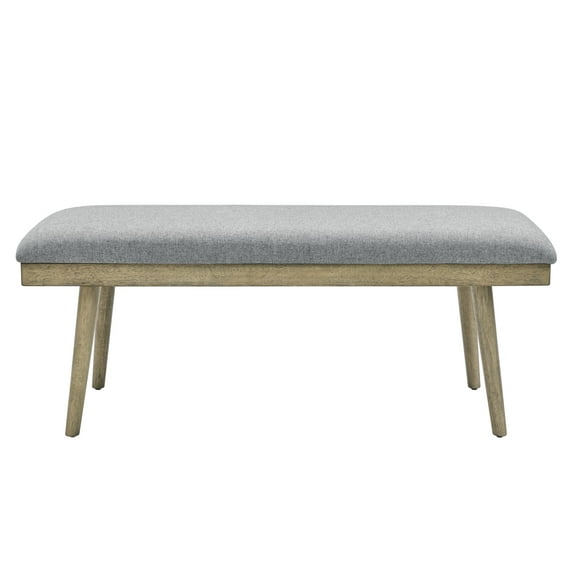 Steve Silver 20" Vida Gray Polyester Dining Bench