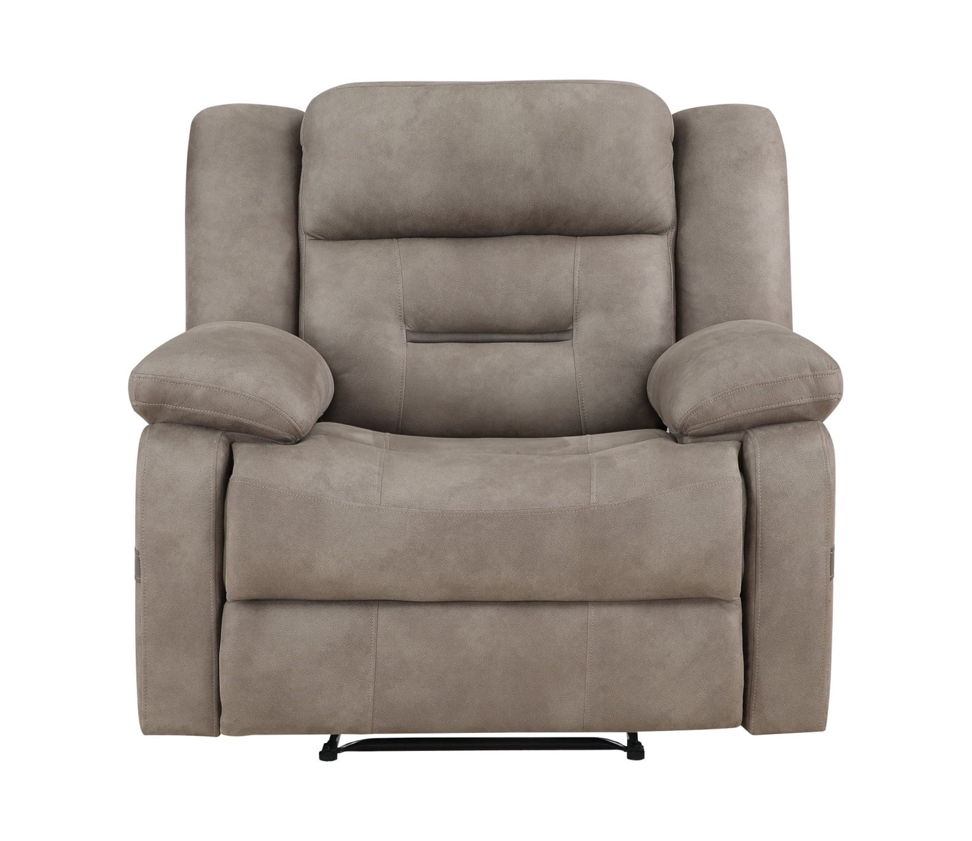 Steve Silver Abilene Microsuede Manual Recliner Tan