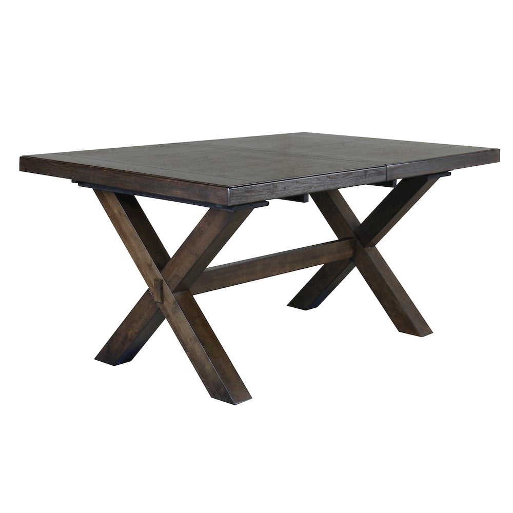 Astoria Rustic Brown Wood 7-Piece Dining Set with Upholstered Chairs