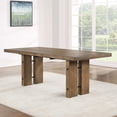 thumbnail image 1 of Atmore Dark Driftwood 5-Piece Wood Dining Set, 1 of 11