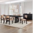 thumbnail image 1 of Steve Silver Aubrey Black 7pc Dining Set, 1 of 11