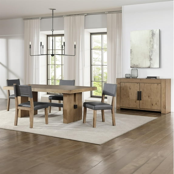 Steve Silver Aubrey Brown 5pc Dining Set