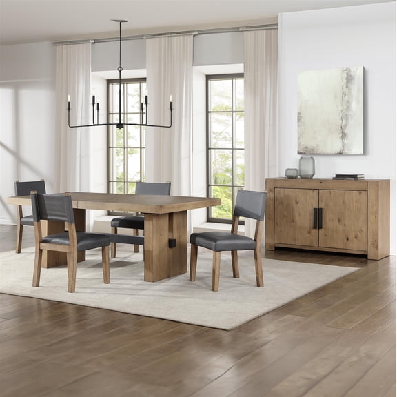 Steve Silver Aubrey Brown 5pc Dining Set