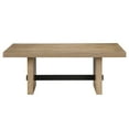 thumbnail image 1 of Steve Silver Aubrey Modern Rectangle Cocktail Table, Weathered Driftwood/Black, 1 of 6