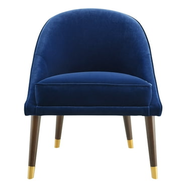Steve Silver Avalon Velvet 30" Accent Chair - Navy Blue