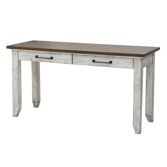 Steve Silver Bear Creek Rustic Ivory and Honey Sofa Table