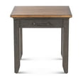 thumbnail image 1 of Steve Silver Bear Creek Rustic Wood End Table, Chocolate Brown, 1 of 9