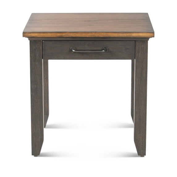 Steve Silver Bear Creek Rustic Wood End Table, Chocolate Brown