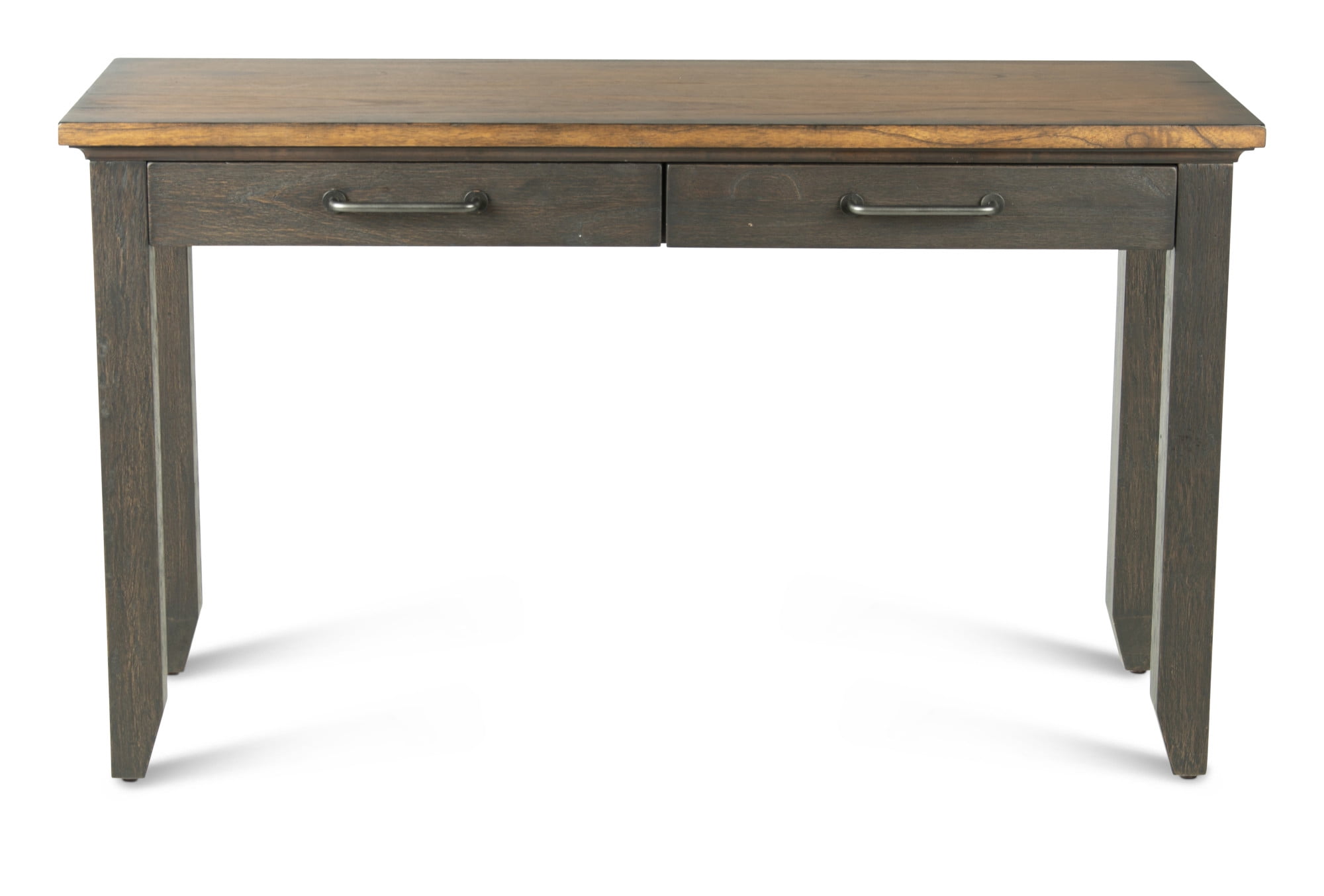 Bear Creek Rustic Two-Tone Rectangular Sofa Table with Storage