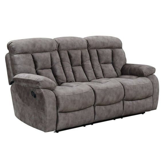 Steve Silver Bogata Mushroom Gray Power Recliner Sofa