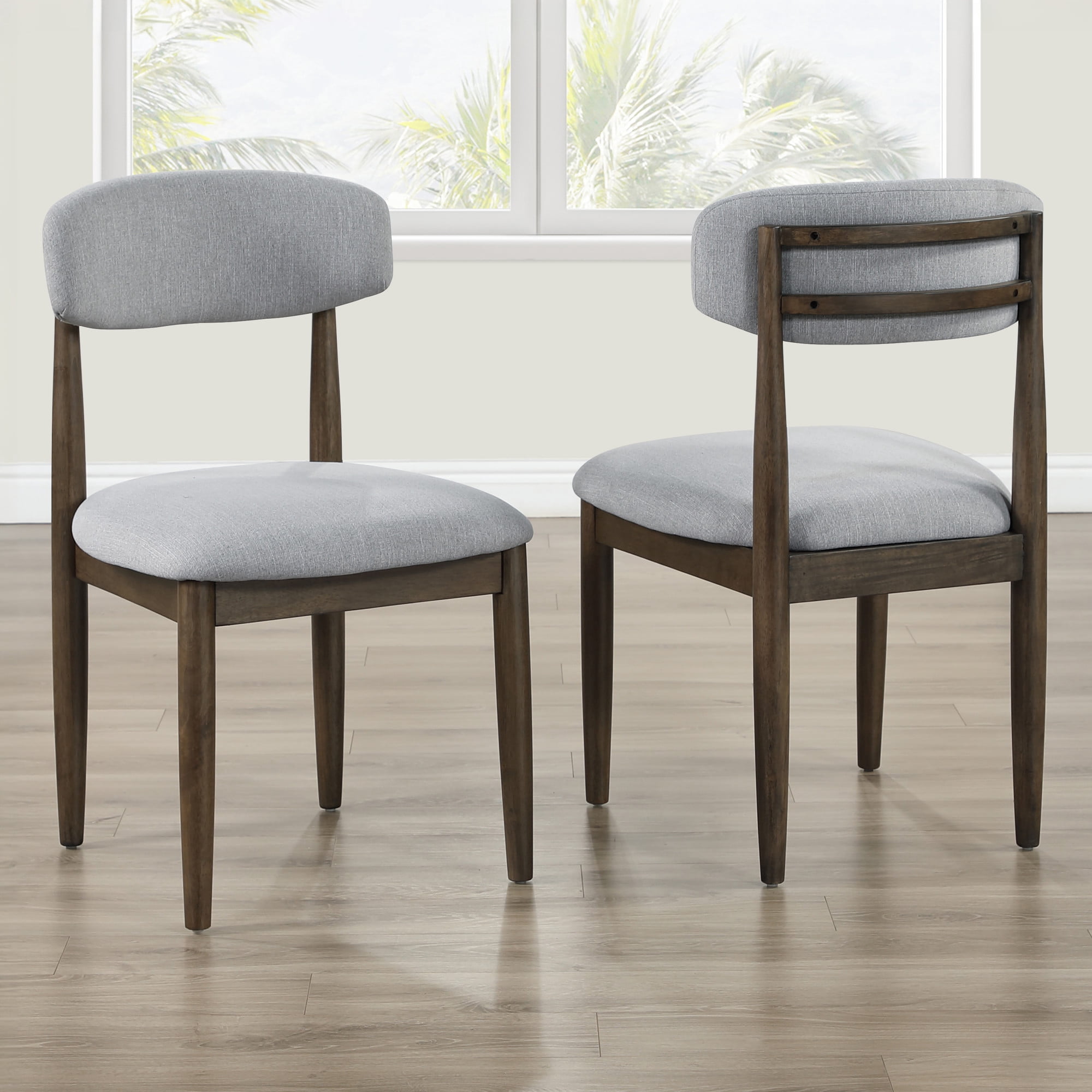 Steve Silver Burlington Gray Dining Side Chairs, Set of 2,