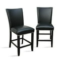 thumbnail image 1 of Steve Silver Camila Black Faux Leather Counter Chair, 1 of 7