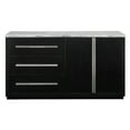 thumbnail image 1 of Steve Silver Camila Indoor Modern 66" Width Sideboard with Gray Genuine Marble Top, Ebony, 1 of 5
