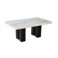 thumbnail image 1 of Steve Silver Camila White Marble Rectangle Dining Table, 1 of 5