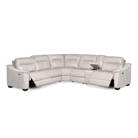 Steve Silver Casa Power Reclining Sectional Ivory CA950ISECT