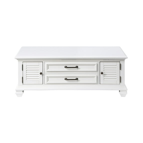 Steve Silver Charlestown Modern Farmhouse Soft White Lift-top Wood Coffee Table