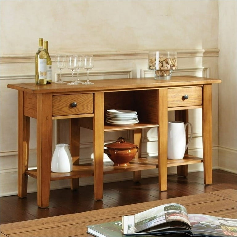 Steve Silver Company Liberty Sofa Table in Oak Finish