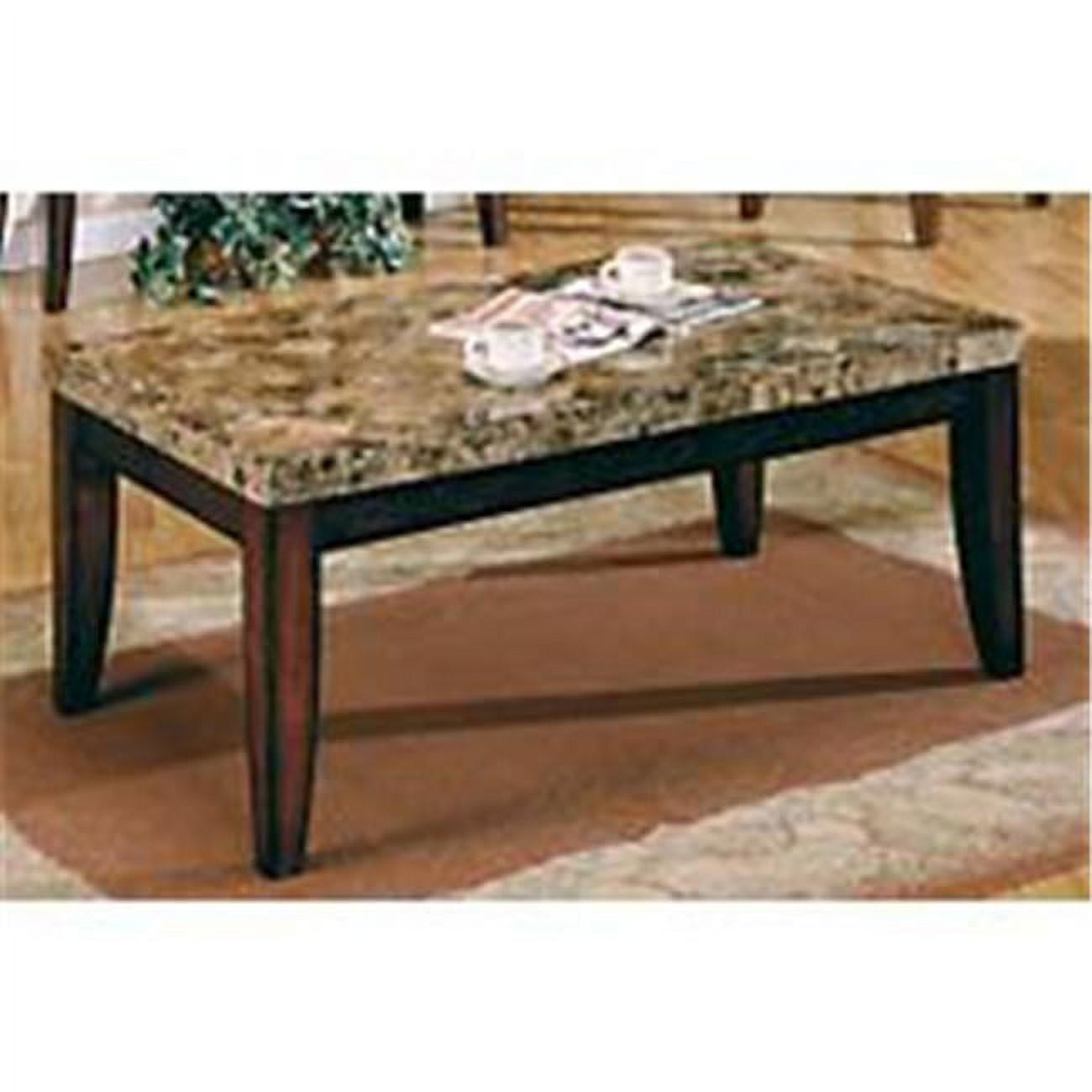 Steve Silver Company Montibello Brown Marble Top Coffee Table